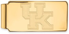Gold Plated Sterling Silver University of Kentucky Money Clip by LogoArt GP025UK