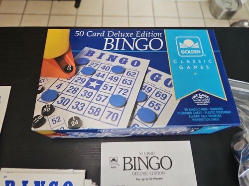 Vintage 1993 Golden Classic Games Bingo 50 Card Deluxe Edition Fun Family Time! - Foto 8 di 8