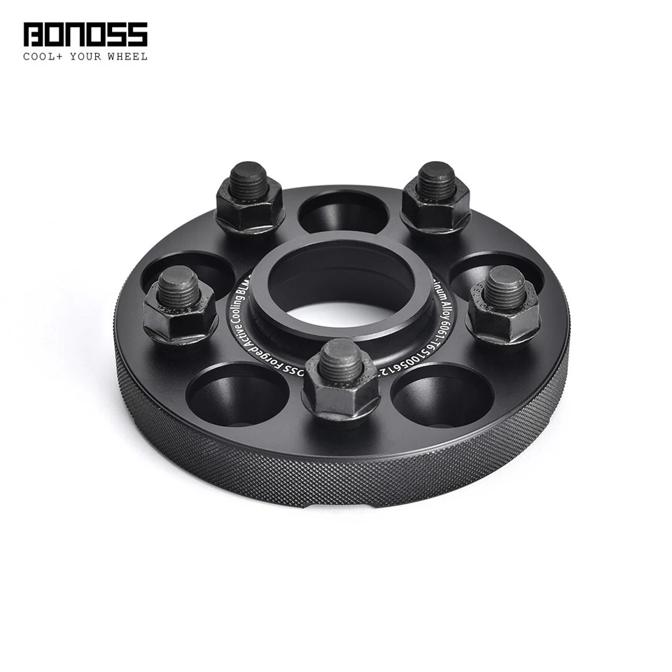 Juego de 4 espaciadores de rueda anodizados negros BONOSS de 15 mm para Subaru Legacy (2003-2009) Foto 3 de 4