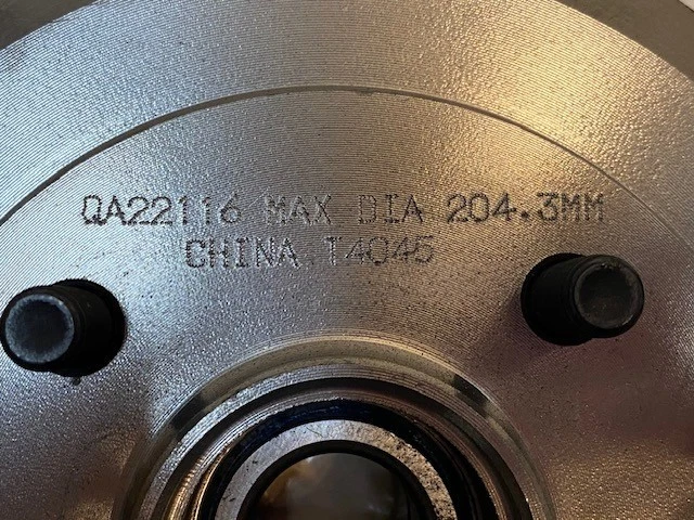 Duralast Brake Drum 22116 | 4 x 180mm Bolt Pattern | Max. Dia. 204.3MM | 14045 - Image 2 of 4