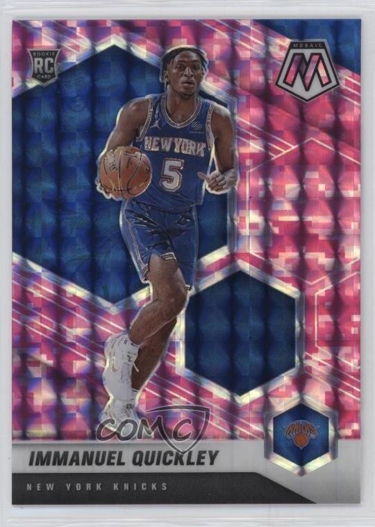 2020-21 Panini Mosaic Rookie Pink Camo Mosaic Prizm Immanuel Quickley #208 1k78