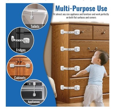 Joinpro 8 Pack Baby Safety Lovks for Cabinet & Drawer
