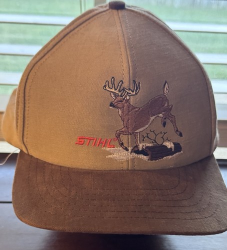 Vintage 2004 Stihl Buck Whitetail Deer Hunter K-Products USA Snapback Hat Rare