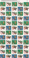 Canada - 1978, 1980, 1981 & 1982 Christmas seal sheets