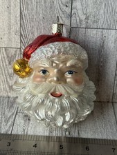 Old World Christmas Jingle Bell Santa Ornament 2001