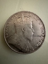 1908 Straits Settlements Silver Dollar Type II