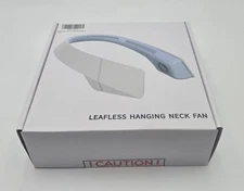 Portable Wireless Hanging Neck Fan by Leafless USB Charge Travel Fan NEW