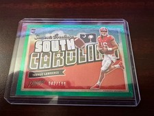 2021 PANINI PRESTIGE TREVOR LAWRENCE SEASONS GREETINGS GREEN /199 ROOKIE CARD!!!. rookie card picture