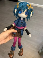 League of Legends &ldquo;Arcane&rdquo; Jinx &ldquo;Powder&rdquo;32cm Handmade Hand-sewn Doll Toy Gift
