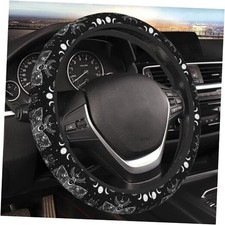 Steering Wheel Cover For Men Women Starry Night Firefly Gothic Butterfly