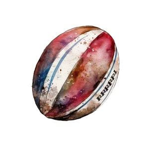 Rugby Sport Self Adhesive Vinyl Sticker