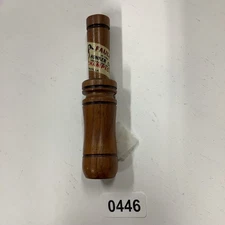 Faulks Game Call Honker Wooden Goose Vintage Walnut Collectible
