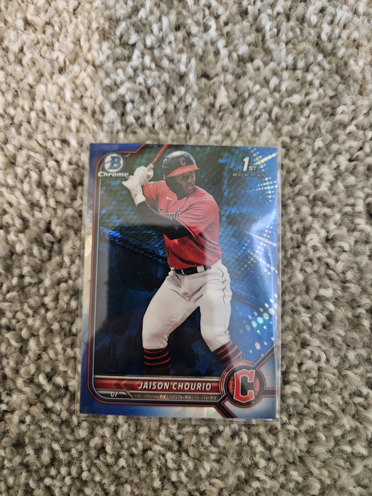 JAISON CHOURIO 2022 1st Bowman Chrome Sapphire #BCP-174 Cleveland Guardians