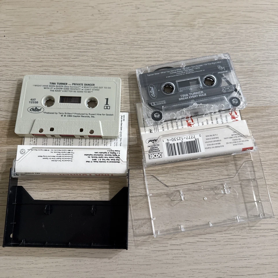 Lot Of 2 Tina Turner - Private Dancer & Break Every Rule Cassette Tape Capitol - Imagem 4 de 4