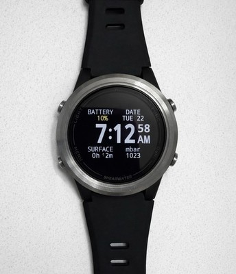 Shearwater Tern Dive Computer Watch w/ Strap, USB Cable, Case & Spare Strap