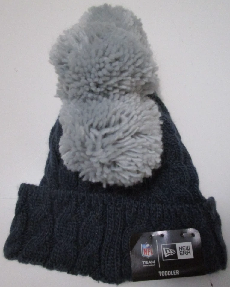 New Era Dallas Cowboys Gorra Gorro Calavera Tejido Esquí Sombrero Tobogán NIÑO PEQUEÑO NUEVO CON ETIQUETAS Foto 2 de 4