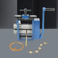 Manual Combination Rolling Mill Machine ,75mm Jeweller Roller Jewelry Press Tool