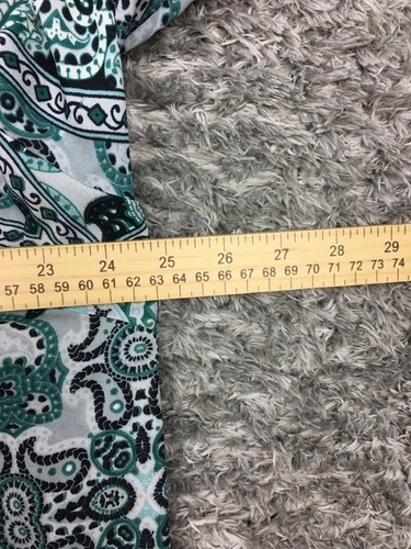 Zac & Rachel Damenoberteil Größe 3X blau Paisley ausgestellte Ärmel 3/4-Arm - Bild 13 von 19