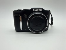 Canon PowerShot SX160 IS 16.0MP Digital Camera - Black Tested Works No Sd Card