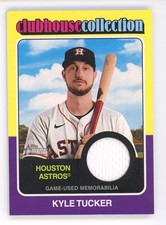 2024 TOPPS HERITAGE HIGH CLUBHOUSE COLLECTION KYLE TUCKER HOUSTON ASTROS