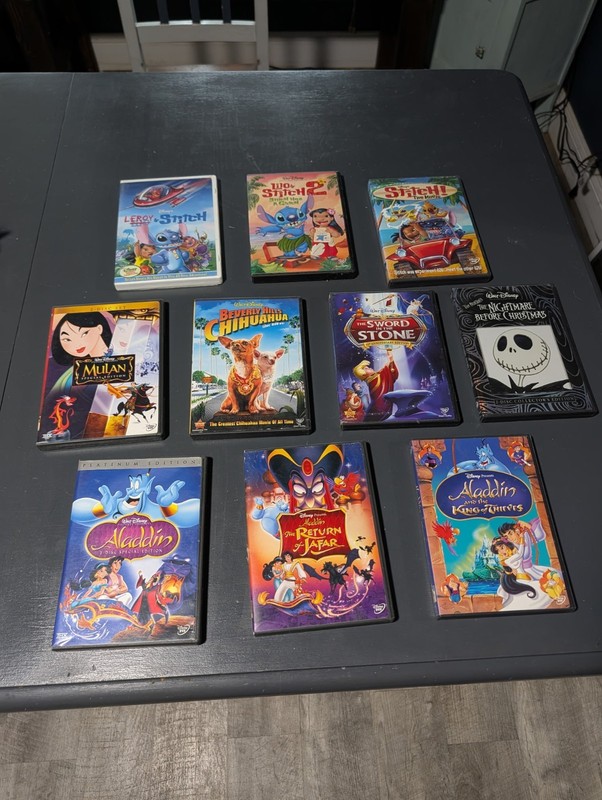 disney 10 Dvd Lot