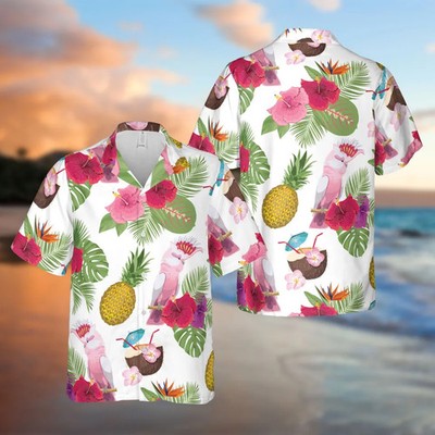 Beach Party Hawaiian Shirt Summer Tropical Vacation Aloha Casual