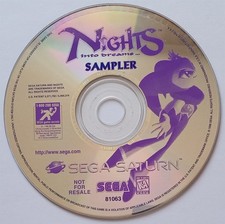 Sega Saturn - Nights into Dreams Sampler - demo disc only - tested, working
