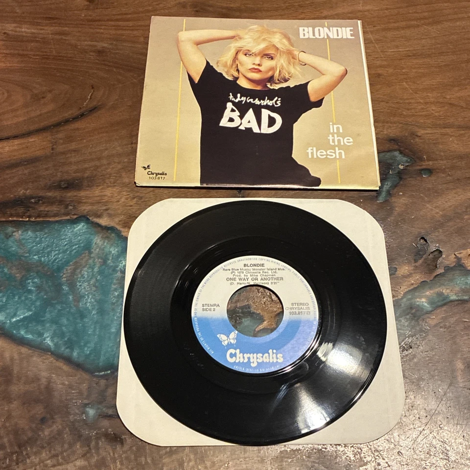 Blondie 1981 7" 45 Holland In The Flesh / One Way of Another Chrysalis 103 817 Foto 4 de 4