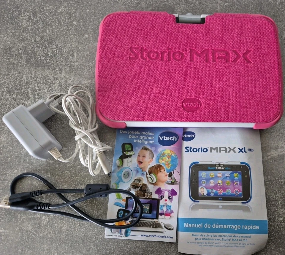 Vtech Storio Max XL Tablet Lerntablet Lerncomputer pink Touch Französisch - Bild 2 von 4