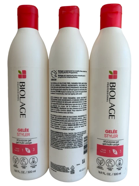 Biolage Professional Gelee Styler 16.9 oz All Purpose Gel   PACK OF 3 - Image 2 of 4