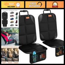 Car Seat Protector 2-Pack - Thick Padding, Non-Slip Backing, Durable  Easy Clea