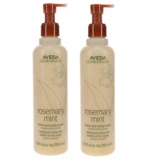 AVEDA lot 2 Rosemary Mint hand body wash with pump 8.5oz each