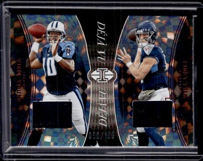 2024 Panini Illusions #DV-TEN Vince Young / Will Levis MEM, SN199 Déjà Vu Red