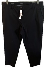 Talbots Pants 10 Black Relaxed Chino NEW Minimalist Supersoft