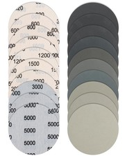 36Pcs 125mm Sanding Discs, Wet and Dry Hook and Loop Round Sanding Pads 320-5000