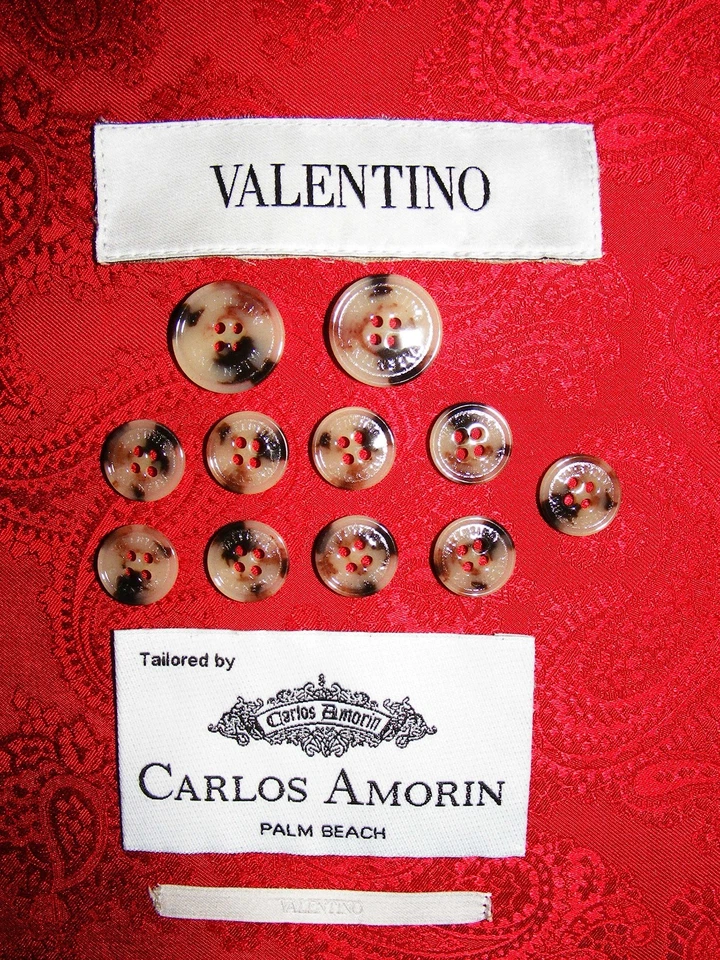 VALENTINO SIGNATURE PALM BEACH STYLE SPORTS COAT FULL BUTTON REPLACEMENT SET - Image 2 of 4