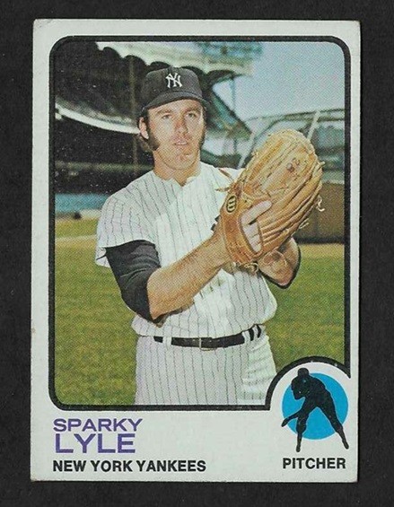 New York Yankees Sparky Lyle 1973 Topps #394 vg+