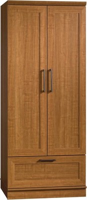 Sauder 411802 HomePlus Wardrobe Storage Cabinet Sienna Oak