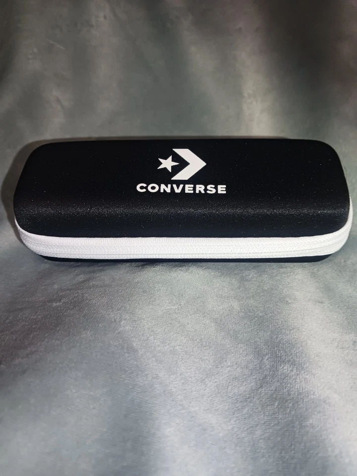 CONVERSE Funda rígida con cremallera alrededor blanco y negro para gafas Foto 2 de 3