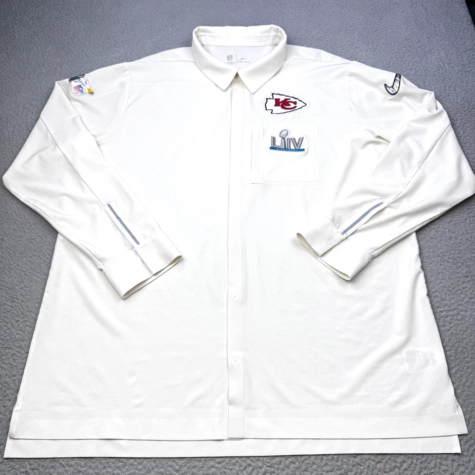 Camiseta de los Kansas City Chiefs para hombre XXL NFL fútbol Super Bowl LIV Nike Dri-Fit Foto 2 de 4