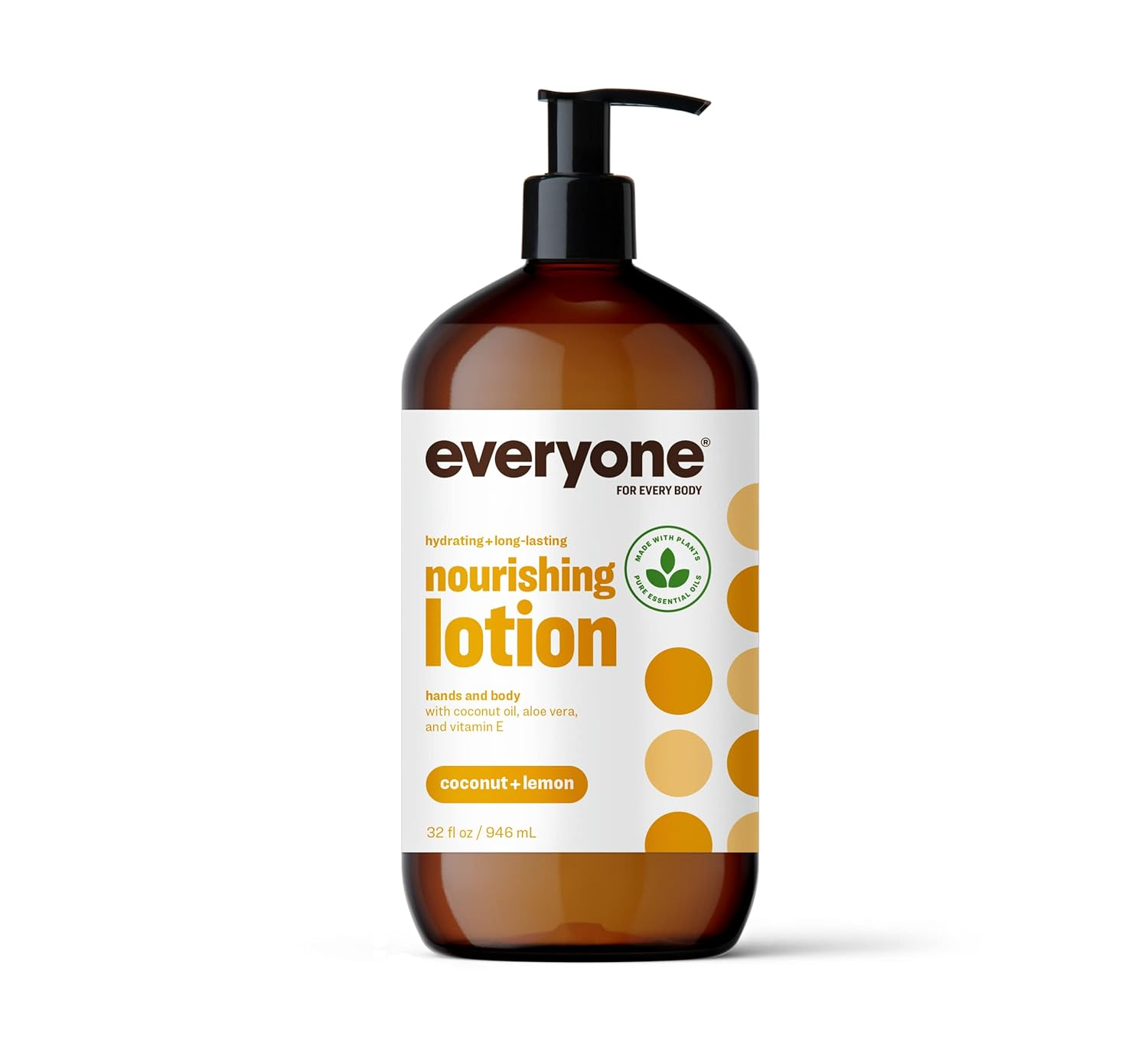 Everyone 2-In-1 Lotion for Hands/Body, 32 Ounce (Pack of 1) Coconut and Lemon Ma