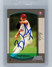 2000 BOWMAN Brett Myers #381 AUTO AUTOGRAPHED SIGNED PHILADELPHIA PHILLIES