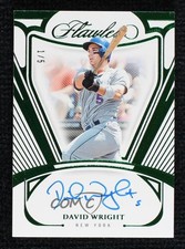 2025 Panini Flawless Flawless Auto Emerald 1/5 David Wright #FA-DW Auto sc2