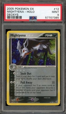Pokemon Mightyena EX Deoxys Holo Rare #12 PSA 9 Mint | eBay