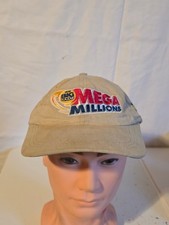 Mega Millions Ohio Lottery Baseball Cap Adjustable Tan Made in USA