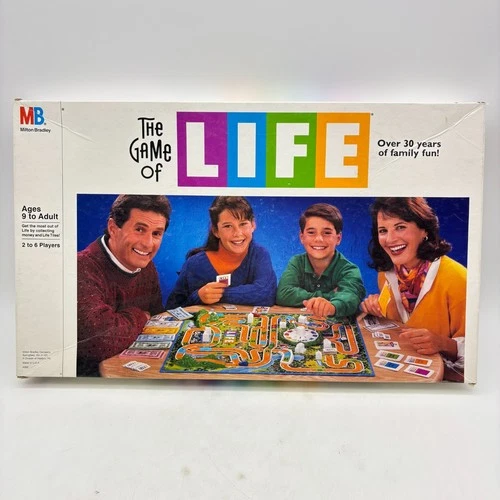 VINTAGE The Game of Life 1991 Milton Bradley COMPLETE Classic Family Kids