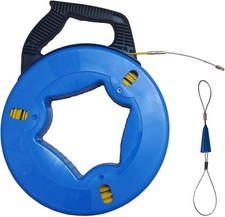 Fish Tape Steel Wire Puller 4mm 150-Foot With a wire storage caseWire-through...