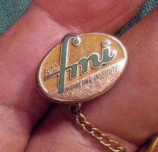Ford Motor Company Marketing Institute FMI Tie Pin Vintage 1/10 10K Gold-Filled