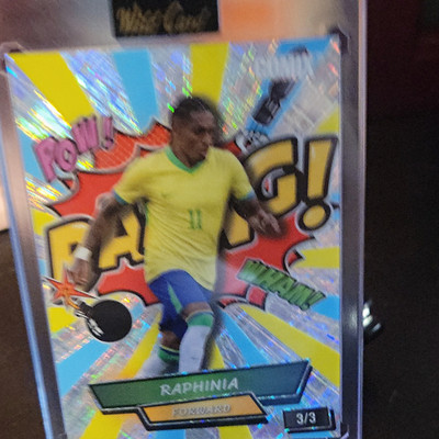 A.C. Cards COMIX Raphinha La Liga Brazil 3/3 Parallel Serial Numbered