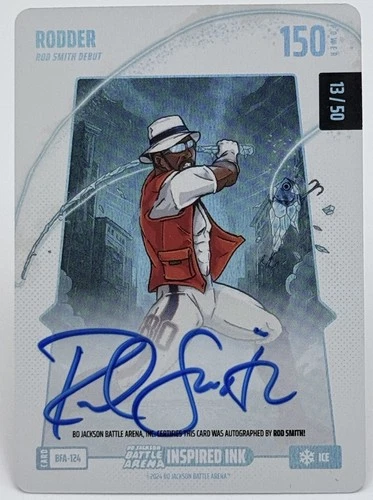 Bo Jackson Battle Arena /50 Rodder Ice Auto 2024 Battlefoil BFA-124 Ice